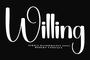 Willing, a Handwritten Font by InermediaSTUDIO (Thumbnail 1 of 8)