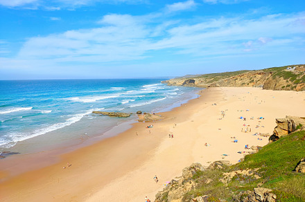 Monte Clerigo atlantic beach Portugal, a Nature Photo by joyt