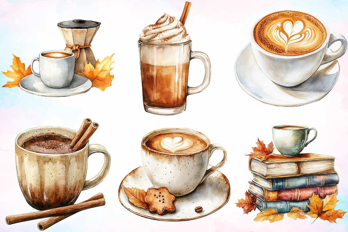 Watercolor Fall Fishing Clipart PNG, an Icon by Canvas Craft (Photo 2 of 4)