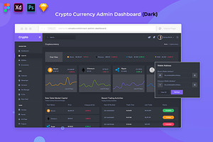 CryptoCurrency Dashboard DarkVersion