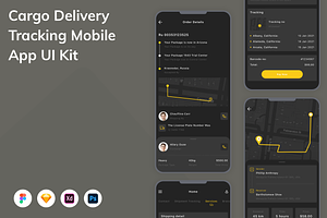 Cargo Delivery Tracking App UI Kit