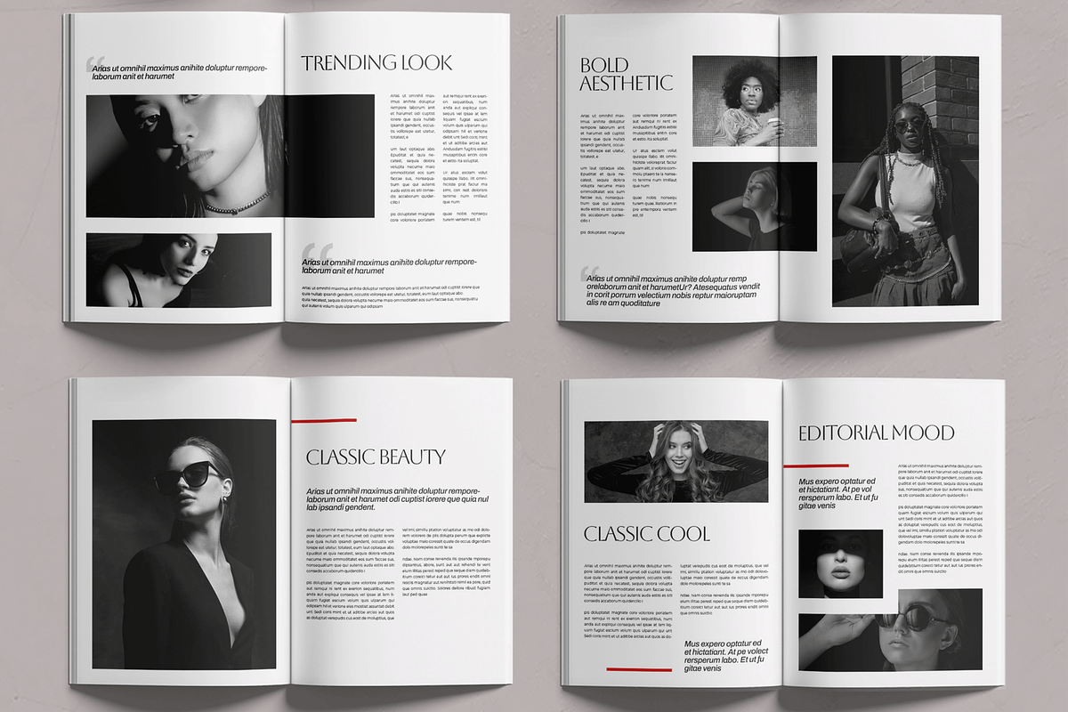 Look Book Magazine Template, a Magazine Template by MightyDesign (Photo 3 of 6)