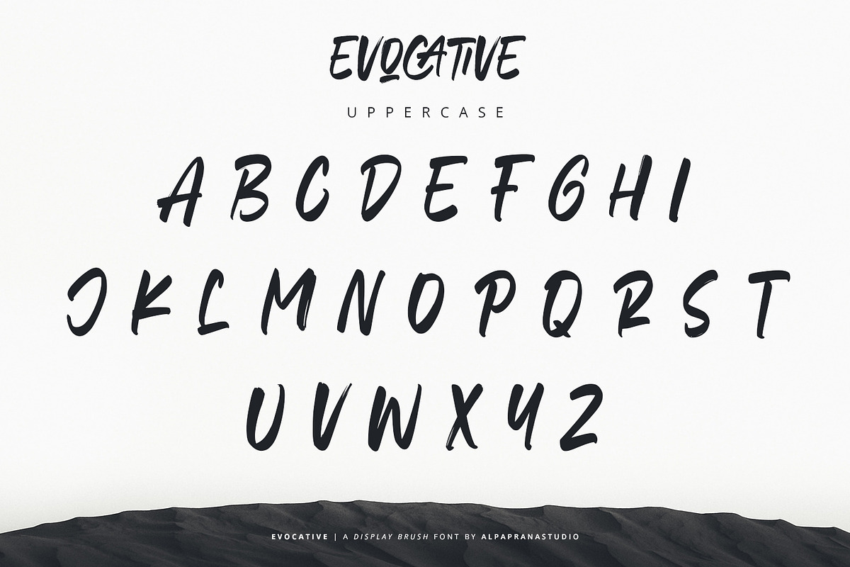 Evocative - Brush Font, a Script Font by Alpaprana (Photo 8 of 13)
