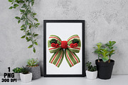 Christmas Coquette Bow Crochet Faux, an Illustration by Daily.Designs (Thumbnail 3 of 5)