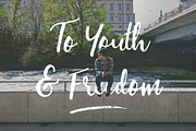 Yorkshire - Brush Script, a Script Font by Hustle Supply Co. (Thumbnail 5 of 6)
