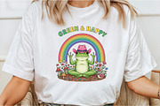 Green & Happy Funny Frog, an Illustration by DreamCafeArt (Thumbnail 2 of 7)