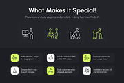 Animated Fitness Icons, an Outline Icon by Prosymbols (Thumbnail 2 of 4)