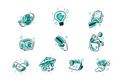 SaaS & Finance Doodle Icon Set Vol 1, a Healthcare Illustration by SLAB! Design (Thumbnail 3 of 3)