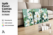 Split Panel Canvas 2x3 PSD Mockup, a Household Mockup by Julian Adams (Thumbnail 1 of 3)