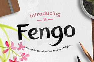 Fengo, a Script Font by Mostardesign Type Foundry
