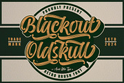 Blackout Oldskull | Handwritten Font, a Handwritten Font by Aveni Letter Type (Thumbnail 1 of 12)