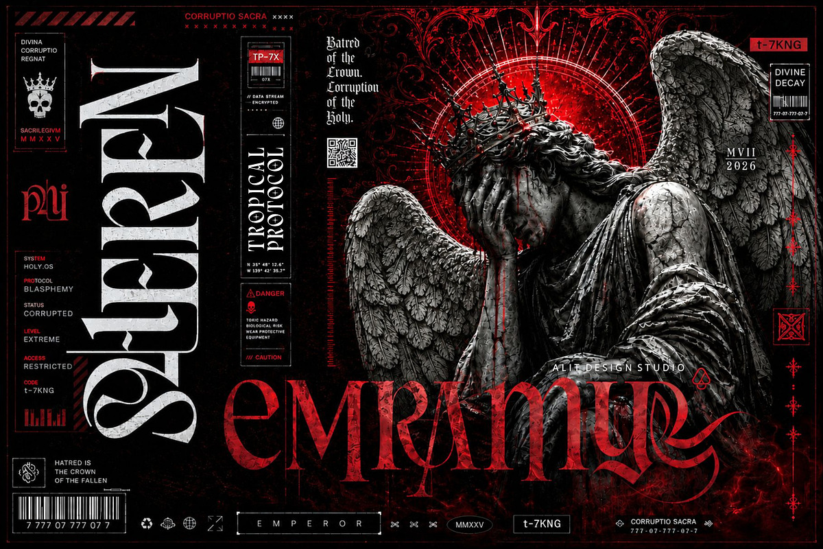 Royal Hatred Typeface, a Blackletter Font by alit design (Photo 6 of 20)
