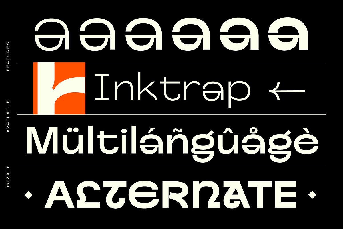 Gizale, a Sans Serif Font by Adam Fathony (Photo 3 of 16)