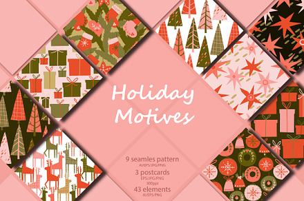 Christmas patterns Holiday Motives