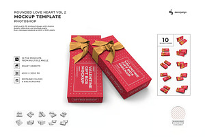 Gift Box Packaging Mockup Template, a Packaging Mockup by DesignRushMarket
