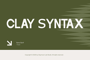 Clay Syntax — Modern Sans Serif Font