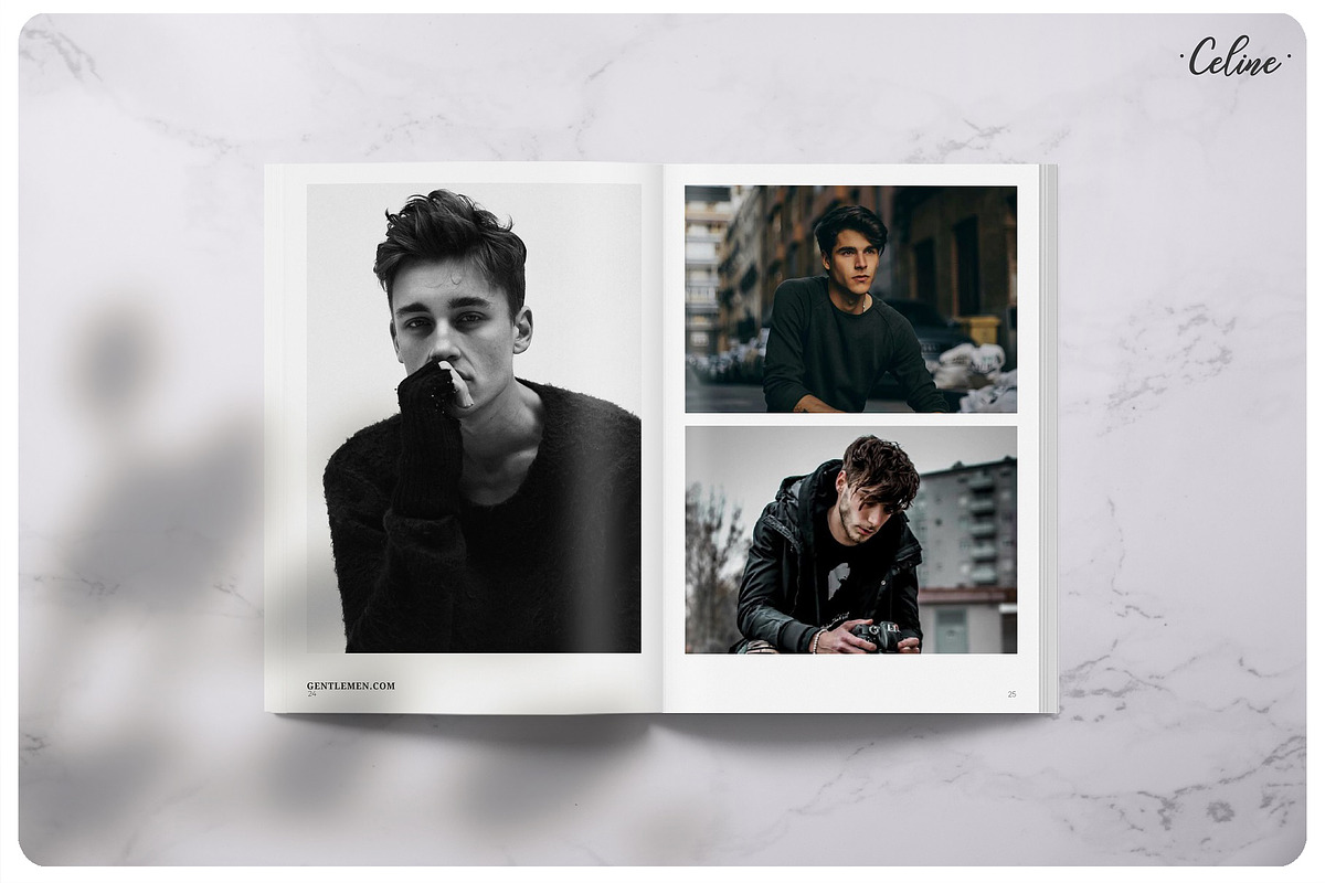 GENTLEMEN Lookbook Template, a Magazine Template by Celine Studio (Photo 2 of 11)
