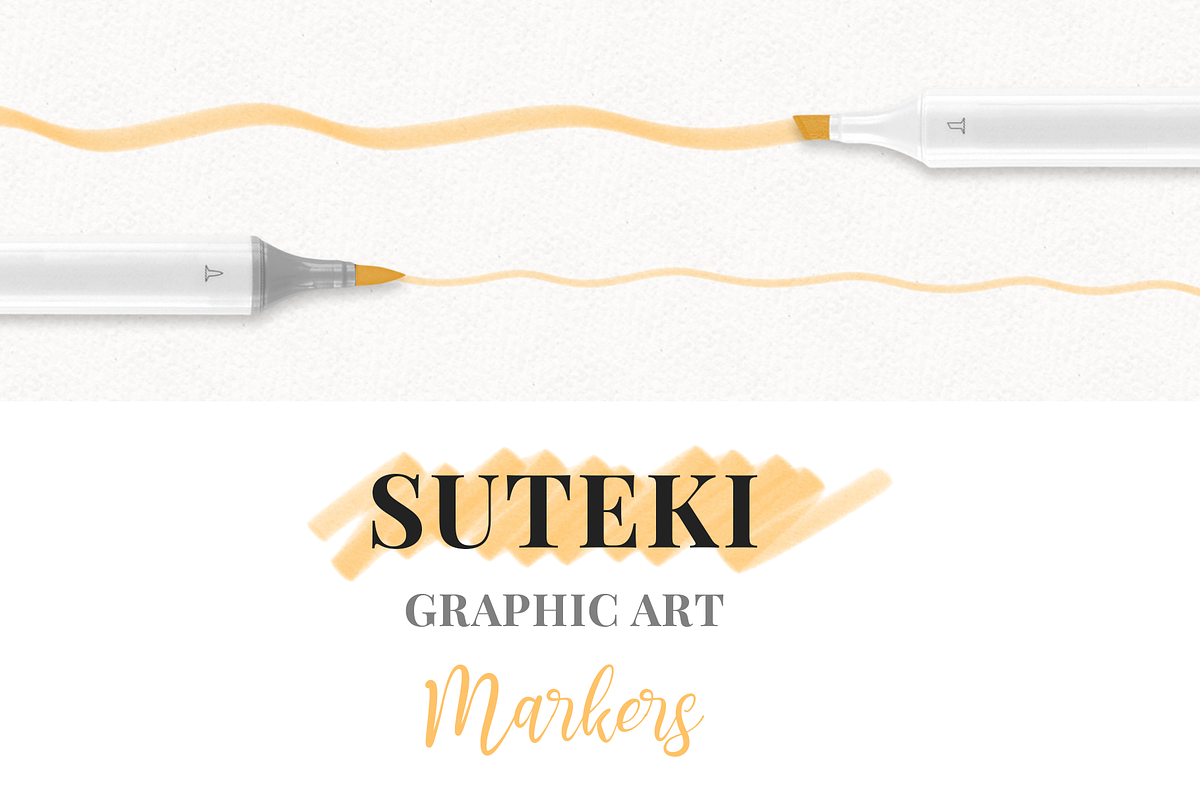 Suteki - Graphic Art Markers for PS, a Brush Add-On by Jinro (Photo 1 of 14)