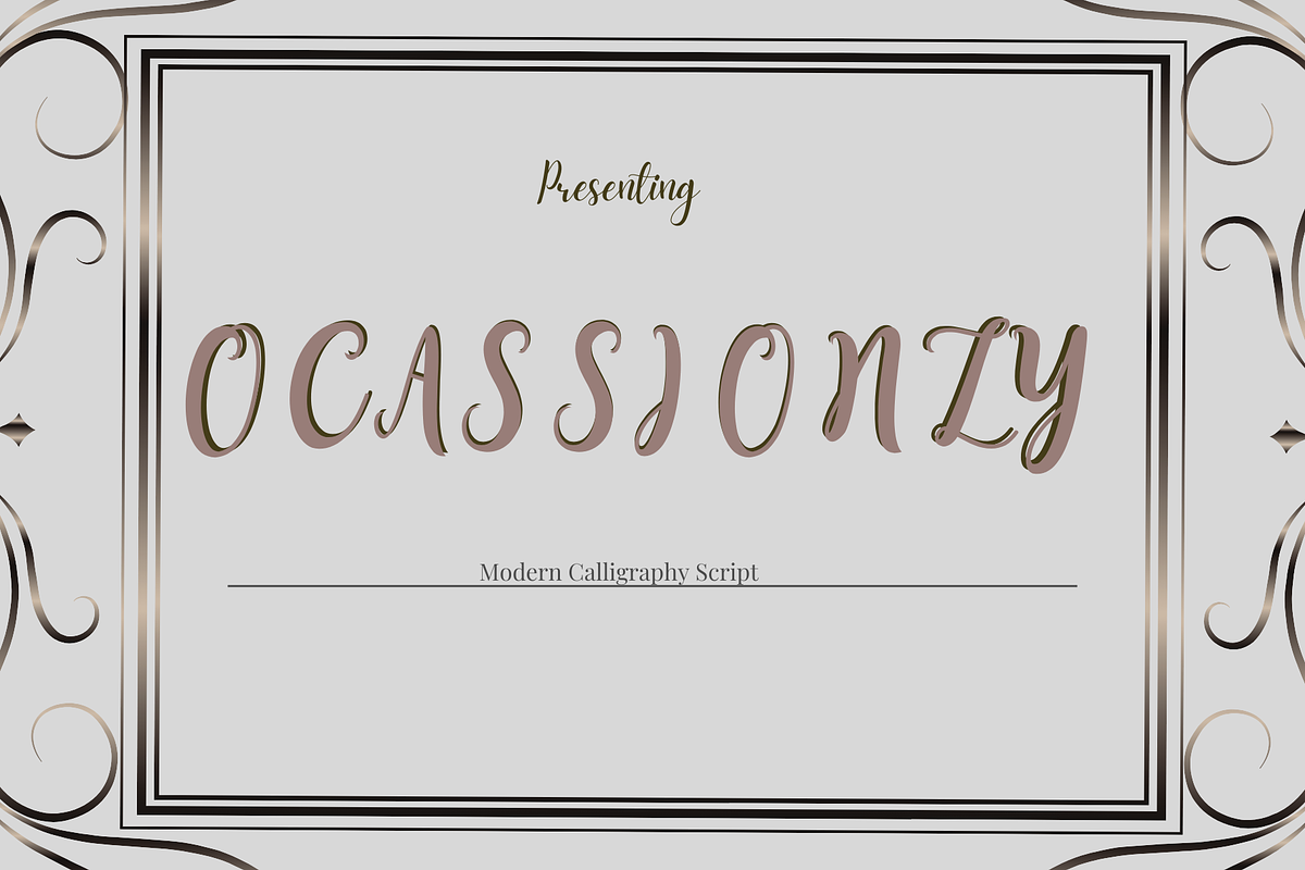 Occasionally Modern Calligraphy, a Script Font by Aditastudios (Photo 1 of 7)