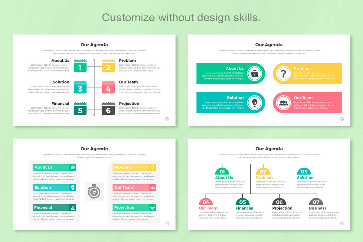 Agenda infographic Keynote, a Templates & Theme by Mighty-Slide (Photo 4 of 8)