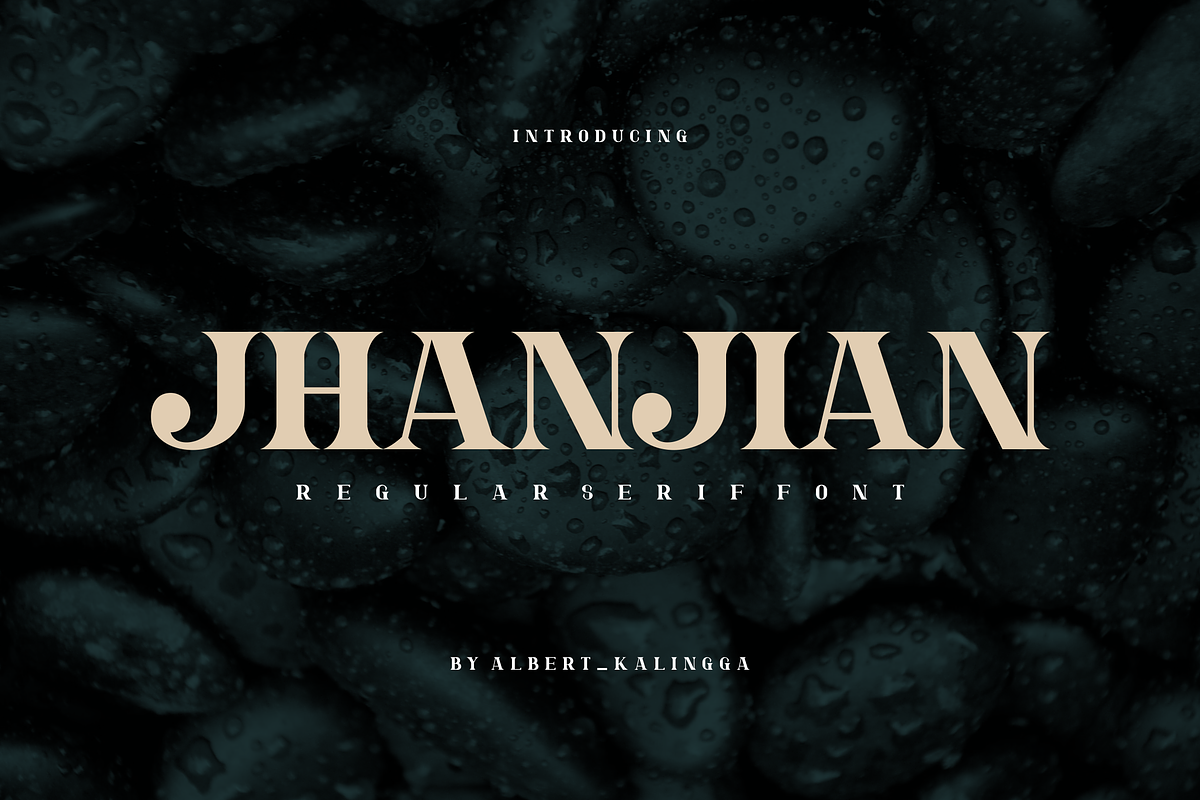 Jhanjian Font, a Serif Font by albert_kalingga (Photo 1 of 5)