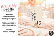 Verona Sunset Table Number Mockup, a Product Mockup by Printable Pretty Studio (Thumbnail 9 of 10)