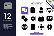 User Interface Bundle Icons, a Solid Icon by Moonstd (Thumbnail 3 of 4)