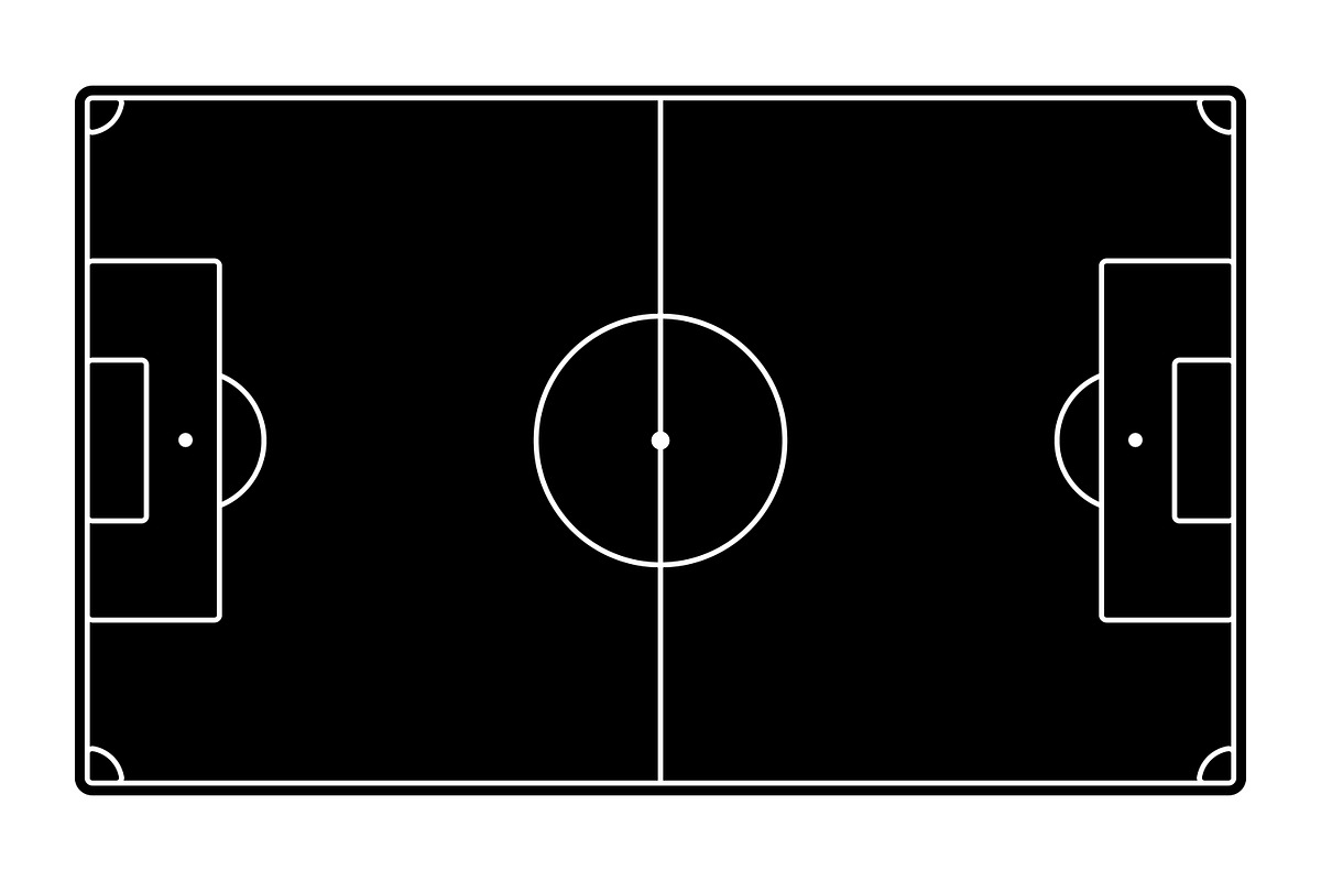Soccer Football Field Minimalist, a Sport Illustration by Saba Vector (Photo 3 of 4)