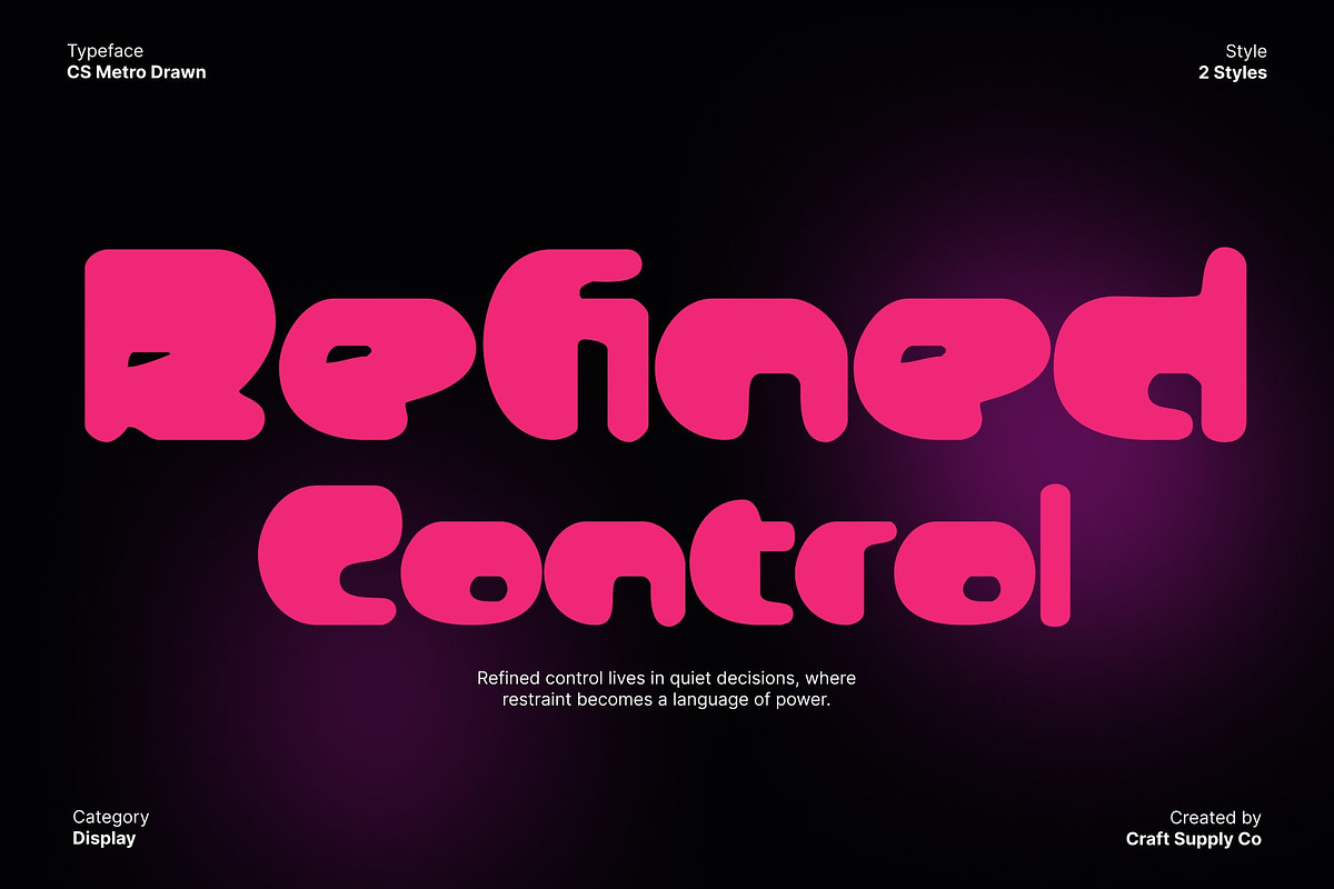 CS Metro Drawn, a Sans Serif Font by Craft Supply Co. (Photo 2 of 8)