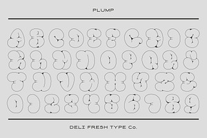 Plump: A Bubble Letter Font