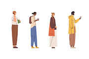 People standing and waiting set, a Person Illustration by Good Studio (Thumbnail 2 of 3)