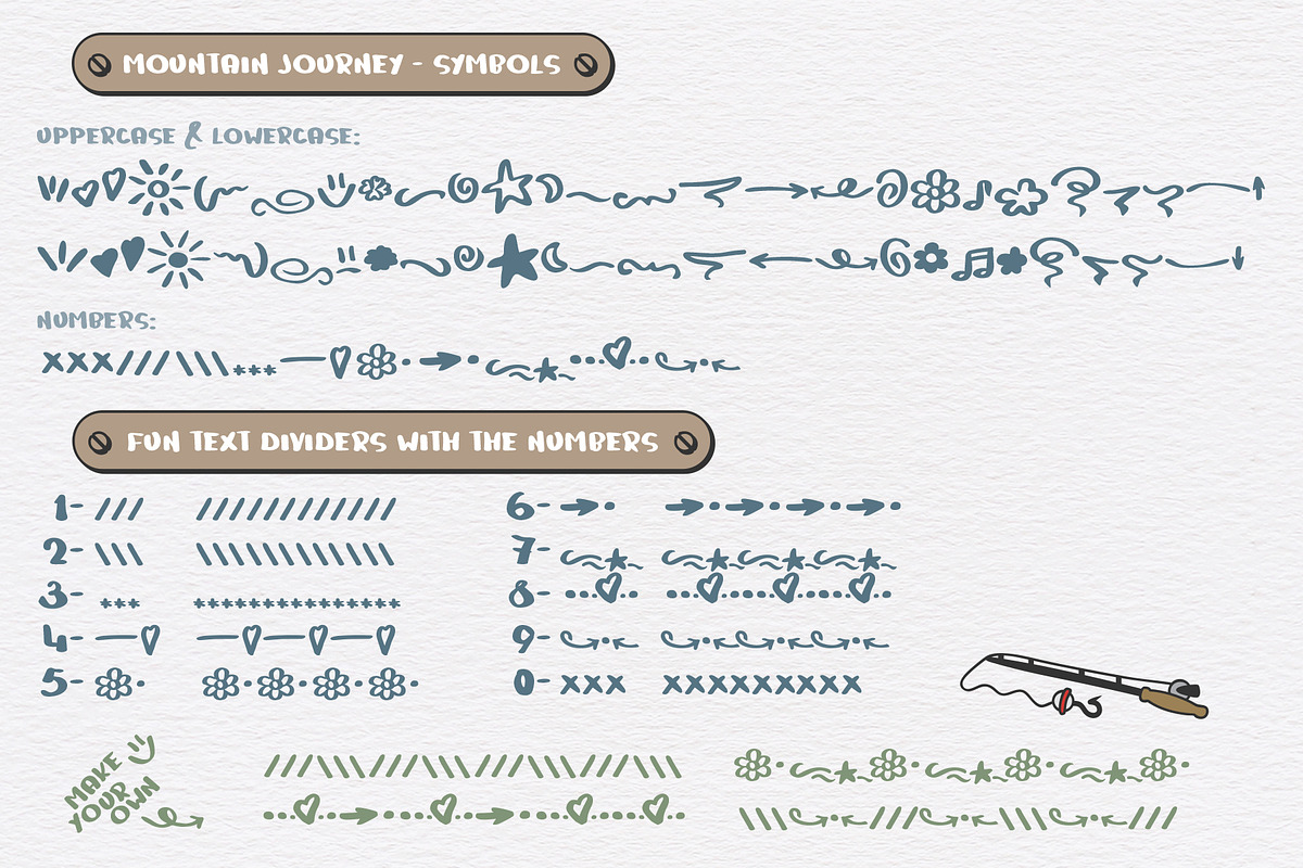 Mountain Journey - a Fun Font Duo preview 4