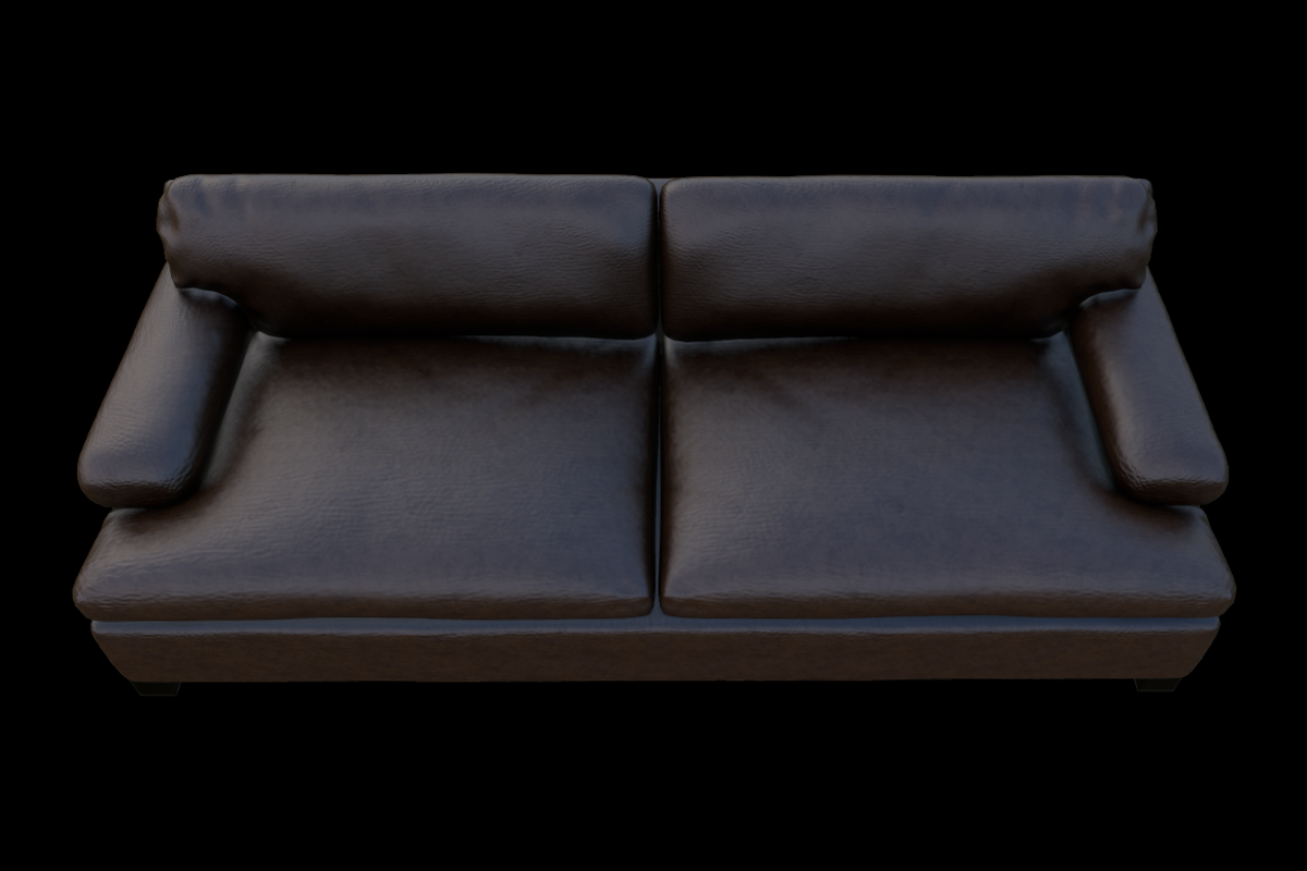 Leather Couch, a 3D by Kindesigns (Photo 4 of 4)