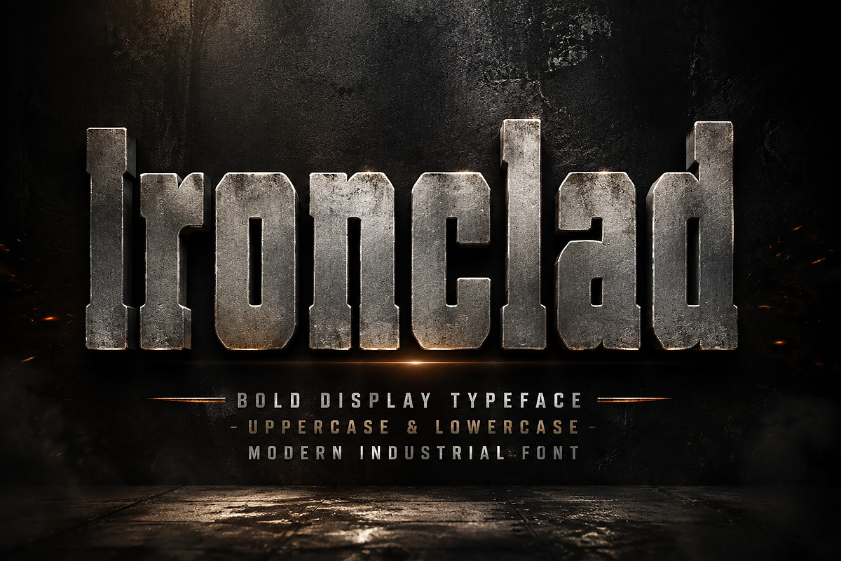 Ironclad, a Slab Serif Font by Wow Magic (Photo 1 of 3)