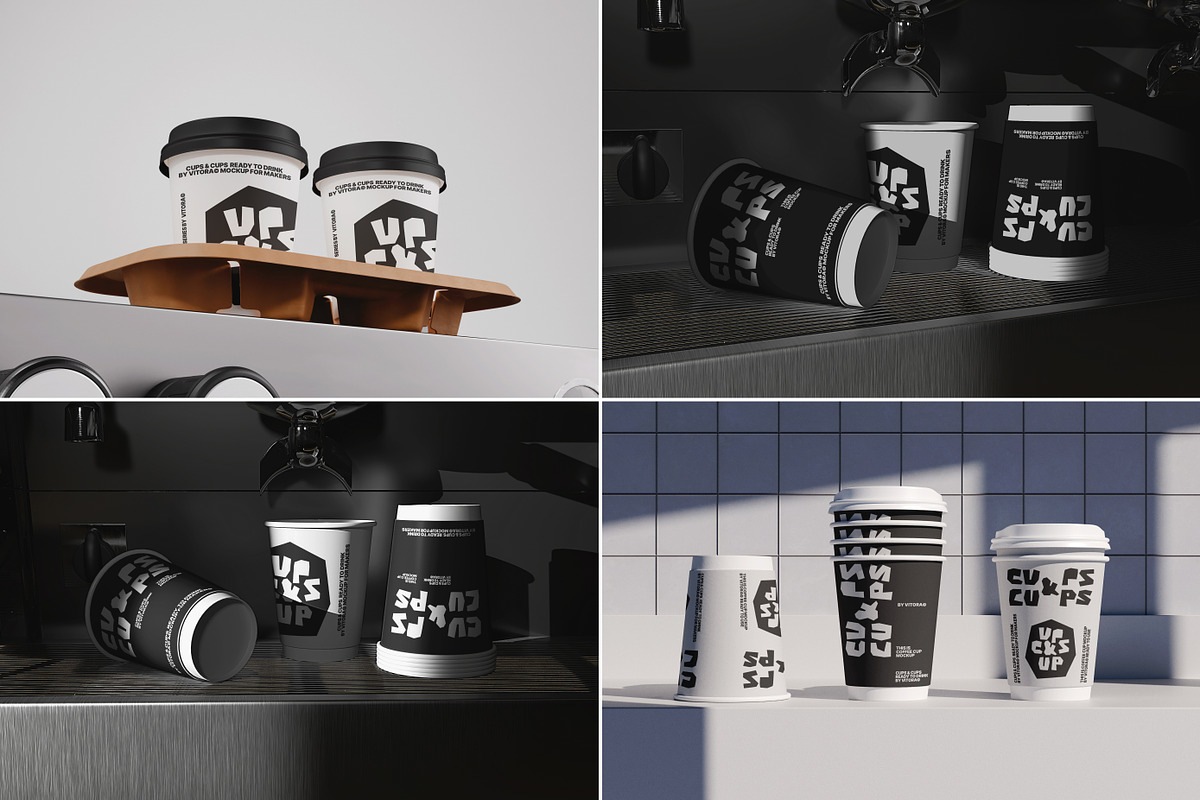 50+ Coffee Cup Mockups, a Mockup by Vitora Mockup (Photo 12 of 15)