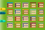 Game wooden store windows set, a Templates & Theme by julia_musdotter (Thumbnail 1 of 21)