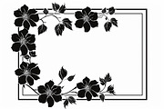 Black Flower Border Bundle, an Illustration by hafijul (Thumbnail 6 of 9)