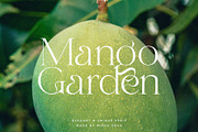 Mango Garden - Elegant Serif, a Serif Font by Misha Sova (Thumbnail 1 of 11)