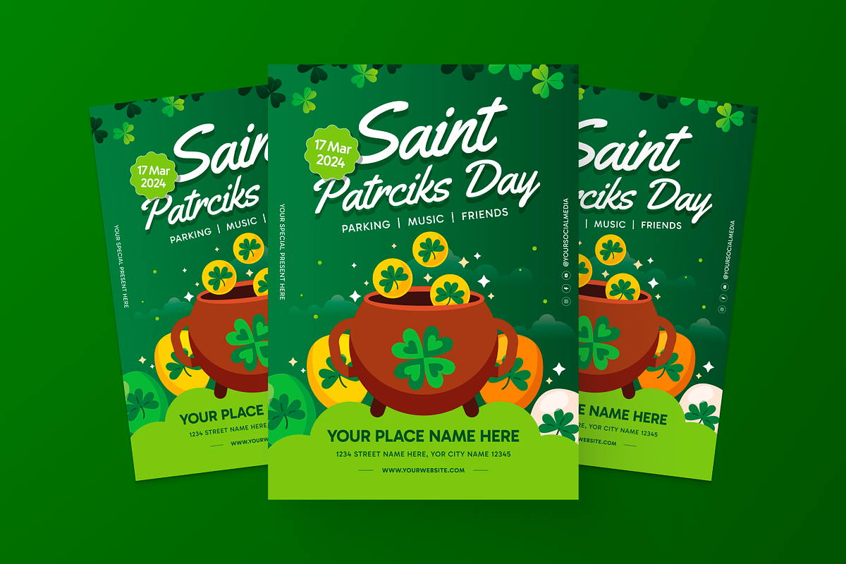 St Patrick’s Day Flyer, a Flyer Template by MMPixelCraft (Photo 5 of 6)