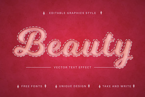 Beauty - Editable Text Effect