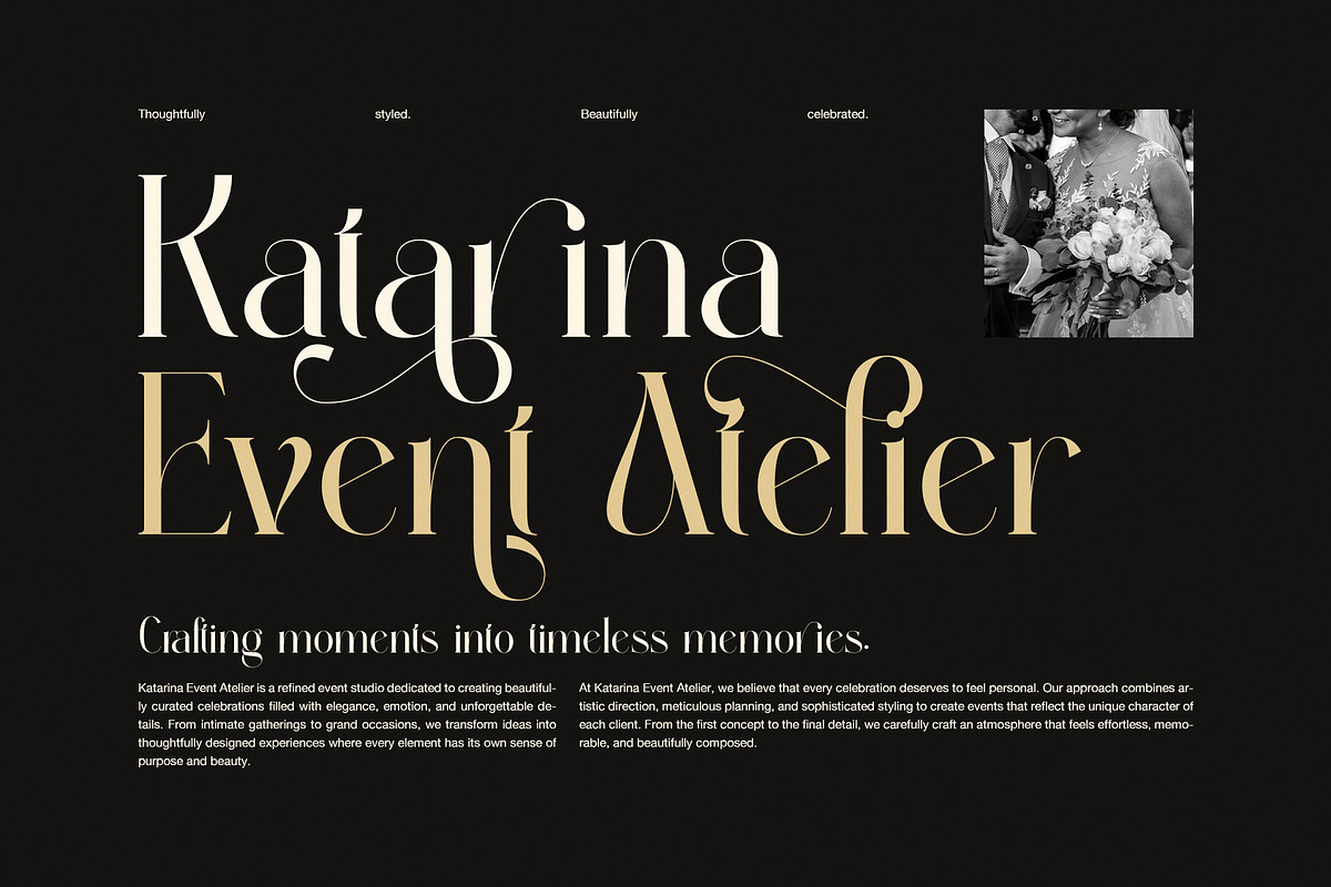Aginda Elegant Serif Font, a Serif Font by Perfectype (Photo 5 of 8)