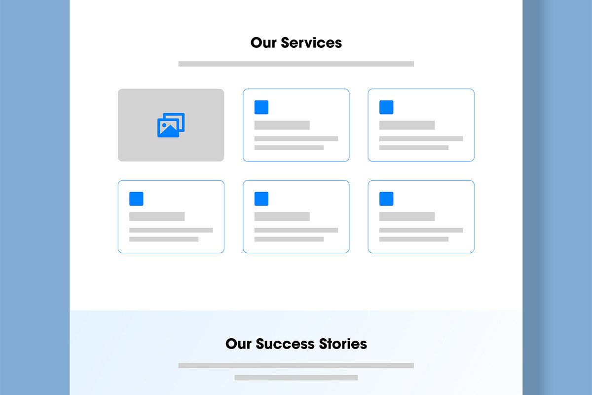 Marketing Wireframe Landing Page, a Landing Page Template by MightyDesign (Photo 3 of 10)