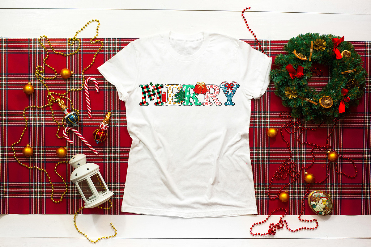 Christmas Doodle Alphabet PNG Bundle, a Graphic by CraftlabSVG (Photo 12 of 13)