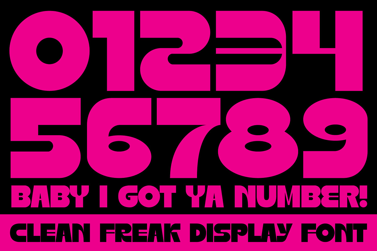 Clean Freak Display Font, a Font by Brethrendesignco (Photo 4 of 4)