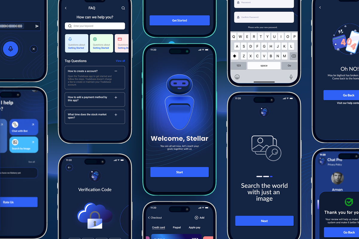 Ai chat pro | AI Chatbot UI Kit, an UI Kit Template by Sufian Masood (Photo 5 of 6)