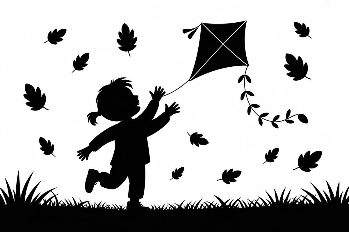 Kids Flying Kite Laser Cut Bundle, an Object Illustration by balal (Photo 10 of 11)