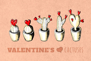 Valentines Cactuses