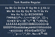 Tork Ramble, a Sans Serif Font by Little Boat Studio (Thumbnail 2 of 5)