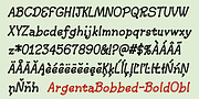 ArgentaBobbed, a Handwritten Font by Ingrimayne Type (Thumbnail 9 of 9)