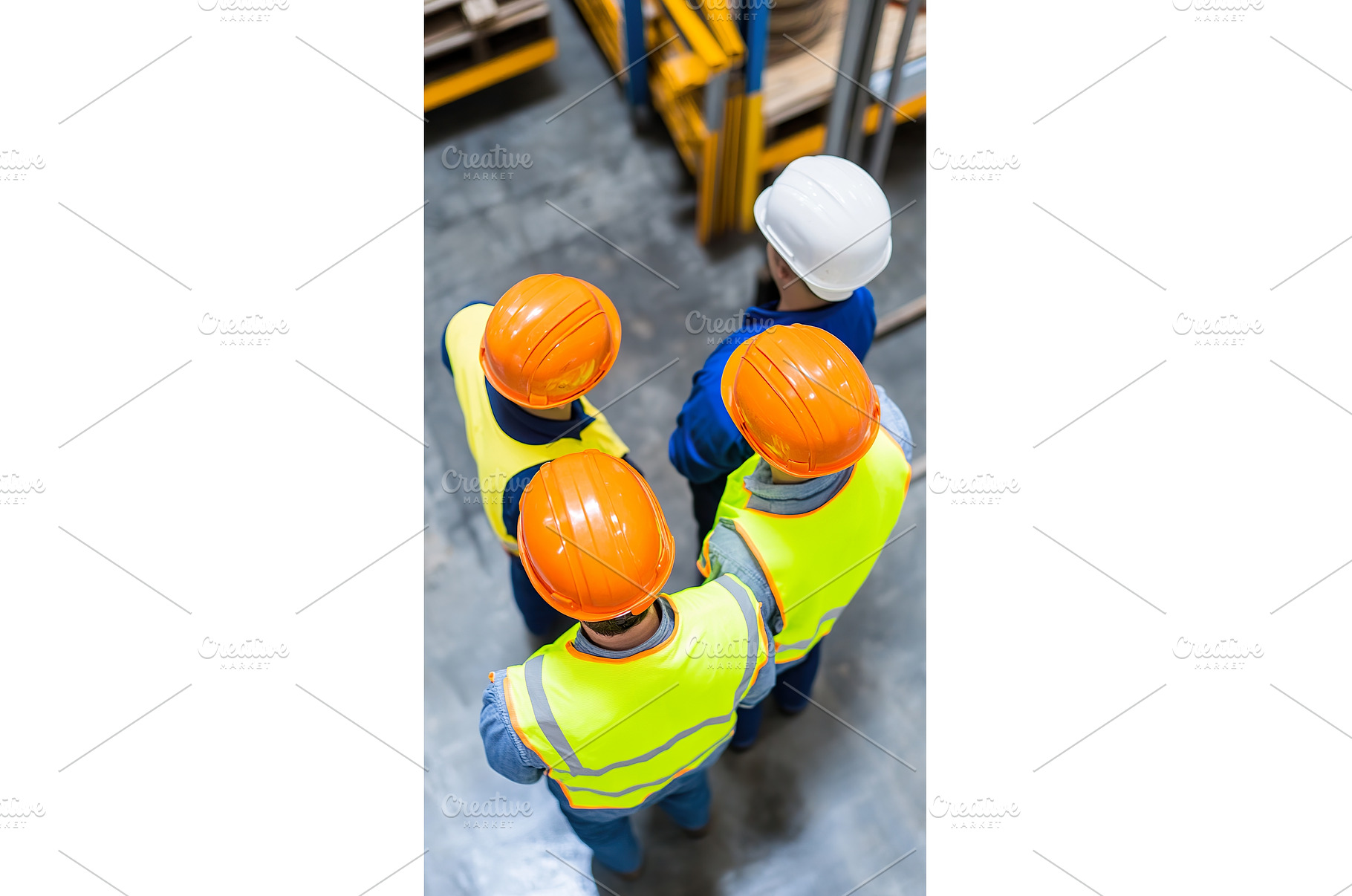 Contractor meets clients at the site, an Industrial Photo by Lermont51